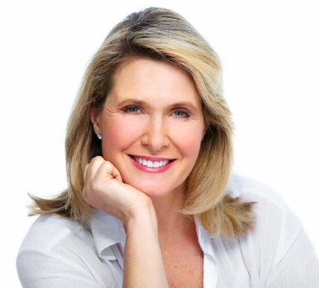 mature woman thinking about facelift